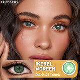 Popxstar  1pair IKEREL Color Contact Lenses for Eyes Blue/Brown/Gray/Green Softlens Natural Eye Contacts Yearly Cosmetics Pupils