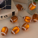 Popxstar Sports Ball Theme Party Supplies Football Rugby Baseball Basketball String Light Kids Birthday Party Supplies Home Bedroom Decor