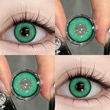2PCS Halloween Contact Lenses Colored Pupils for Cosplay Effect Eye Contact Lenses with Degree 0~-8.00 Beauty Lens