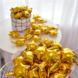 Popxstar 10pcs Star shaped Aluminum Film Balloons Christmas Decoration Birthday Anniversary Decoration Festival Decoration Room Party Dec