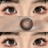1 Pair Blue Eye Color Lens y2k Korean Fashion Colorcon Brown Natural Color Eye Contacts Black Lenses Green Pupils Gray Len