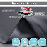 Popxstar Blackout Door Curtains Panel Solid Thermal Insulated Curtains Eyelet Living Room Decor Window Drapes Bedroom Divider Ring Top