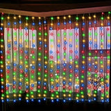 Popxstar 3/4/6m Curtain LED String Lights Garland USB Festoon Remote Control Fairy Garland Lights Christmas Decoration for Bedroom Home