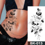 Popxstar  Wholesale Waterproof Temporary Tattoo Sticker Flash Tattoos Lip Print Butterfly Flowers Body Art Arm Fake Sleeve Tatoo