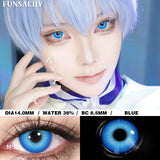 Popxstar   1 Pair Colored Cosplay Contact Lenses for Eyes White Red Black Cosplay Lens Anime Role Playing Eye Makeup Contact Lens