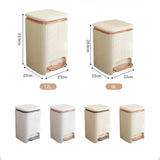 Popxstar  9/12L Wastebasket Pressing Type Recycle Bin with Pedal Lid Luxury Large Capacity Trash Bin Home Use Bathroom Kitchen Trash Can