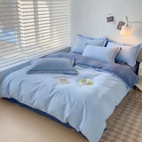 Popxstar  Luxury Bedding Duvet Cover Set 400 TC Egyptian Cotton 1pc Quilt Cover and 2pc Pillowcase Soft Durable Comforter Cover All Season