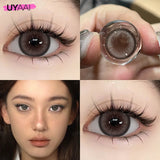 14.5mm Big Black Lenses Colored Contact Lenses Brown Natural Look Lenses Soft Colored Pupils Beauty Cosmetics large black