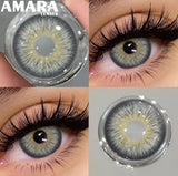 Popxstar  1 Pair Black Color Contact Lenses for Eyes 14.5mm Fashion Contact Lenses Brown Natural Contact Lenses Gray Soft Lens