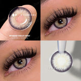 Popxstar 2pcs Natural Color Contact Lenses for Eyes Gray Contact Lens Yearly Fashion Blue Contact Lens Colored Eye Contacts