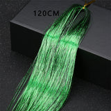 Popxstar Shiny Threads Glitter Hair Tinsel Kit Gold Silk Hair Glitter String Extensions Accessories for Women Headdress