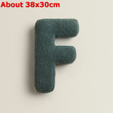 Popxstar  Ins 26 English Letters Plush Throw Pillow Soft Stuffed Kids Toys Dolls Sofa Cushion Room Decor Shooting Props for Children Gifts