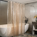 Popxstar Thick PEVA Clear Shower Curtain with 12Hooks Waterproof Bathtub Bathing Cover Mildewproof Modern Bathtub Partition Curtain