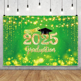 Popxstar 2025 Graduation Theme Photography Background Flash Decor Banner For Graduation Ceremony Party Bachelor Hat Photography Props