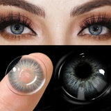 Popxstar 1 Pair Colored Contact Lenses Pupils Fashion Brown Lenses for Makeup Cosplay Lenses High Quality Natural Pupils Year
