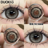 Popxstar  1Pair Contact Lenses for Eye Big Pupils Lenses Diameter 14.5mm Blue Grey Eye Degree Prescription -0.00 to -8.00