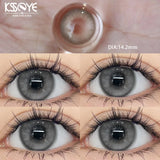 Popxstar 2Pcs Blue Color Contact Lenses with Myopia Diopter High Quality Eye Contacts Beauty Pupil Makeup Yearly Use Fast Shipping
