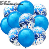 Popxstar  10pcs/lot Red Pink Gold Confetti Latex Balloons Birthday Party ation Kids Adult Metallic Balloon Helium Ball Wedding party Decor