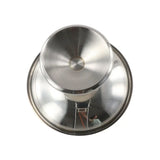 Popxstar Containerss Stainless Steel Ice Cream Cup Multi-Function Silver Snacks Storage Cup Fashion Tall Fruit Bowl Party Bar