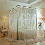 New Summer 2 Layers Mosquito Net for Home Decor with Bracket Princess Palace Bed Curtain Tent for Girls Room