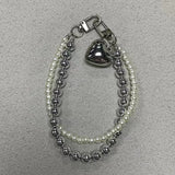 Popxstar Love Bead Phone Charm With Y2K Accessories Keychain Camera Bag Pendant Hanging with iPhone Keychain