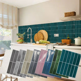 Popxstar  Self-Adhesive Wall Tiles Sticker Heat Resistant Peel AndStick Kitchen Bathroom Waterproof 3D Three-dimensional Wall Tile Sticker