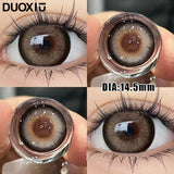 Popxstar  1Pair Contact Lenses for Eye Big Pupils Lenses Diameter 14.5mm Blue Grey Eye Degree Prescription -0.00 to -8.00