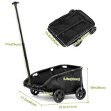 Mini Dog Stroller 4 Wheels Lightweight Portable Dog Cat Carrier Cart with Telescopic Handle Small Dog Strollers Outdoor Walking