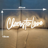 Popxstar shop party pieces Better Together Neon Sign LED Light with Adjustable Brightness Perfect Wedding Decor Anniversary Mr Mrs Party Decoration USB 5V