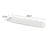 Nordic Relief Breakfast Plate Cake Rectangular Dim Sum Plate Creative Flat Plate