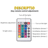 Popxstar Ocean Wave Projector Light 16 Colors Midnight Aura Aurora Glow Lamp Home Office Bar Restaurant Underwater Projector Night Light