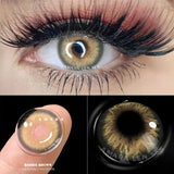 Popxstar  1 Pair Colored Contact Lenses Natural Look Brown Eye Lenses Gray Contact Blue Lenses Fast Delivery Green Eye