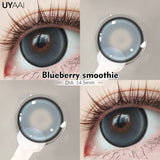 Popxstar  Fashion1 Pair  Color Contact Lenses High Quality Lenses Blue Myopia Lenses Makeup Gradient Lenses
