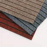 Popxstar  20pcs Self-Adhesive Floor Mats,Square Mat Pads,Striped Mat,Cuttable and Reusable,for DIY,Home Decor,Pet Cat Play Mats,Home Decor