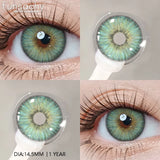 Popxstar  1 pair Blue Lenses Color Contact Lenses for Eyes Gray Pupils Soft Natural Contact Lens Makeup Cosmetci Pupil Eye Lens