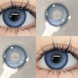 Popxstar 1 Pair Korean Lenses Mermaid Green Colored Contact Lenses with Degree Myopia Lenses Green Lenses High Quality Lenses