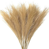 Popxstar  10pcs Fluffy Pampas Grass Artificial Simulation Plant Flowers  for Wedding Boho Bouquet Home Party Decoration Reed Floral Decor