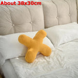 Popxstar  Ins 26 English Letters Plush Throw Pillow Soft Stuffed Kids Toys Dolls Sofa Cushion Room Decor Shooting Props for Children Gifts