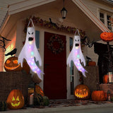 Halloween Decoration Ghost Wind Tunnel LED Luminous Ghost Pendant Ghost Festival Hanging Ghost Venue Layout Props