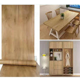 Popxstar 60/80cm Wide Wood Sticker for Furniture Wallpaper PVC Wallstickers DIY Walls Waterproof Door Kitchen Wardrobe Cabinet Decor Film