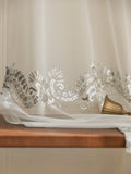 Popxstar  Luxury French style sequin tube embroidery decoration, exquisite bedroom and living room screen curtain