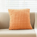 18x18in Solid Nordic Cushion Cover Texture Sensation Throw Pillow Cover For Living Room Bedroom Sofa Office Waist Pillow Case