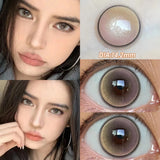 Popxstar  -Pink Contact Lenses Myopia Color Contact Lenses for Eye with Diopters Natural Grey Brown Eye Color Lenses Blue Lens 2PCS