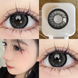 2PCS Brown Natural Colored Eyes Lenses Beauty Pupils Korean Lenses with Myopia Graduation Yearly Cosmetics Fast Shipping