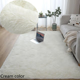 Popxstar White Fluffy Hall Carpet Modern Living Room Bedroom Home Decor Large Mats Thickened Non-Slip Girl Children's Room Pink Furry Rug