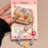 Popxstar Luxury Summer Flower Earphone Case For AirPods 4 1 2 3 Pro 2021 Wireless Bluetooth Headset TPU Flower Protective Cover