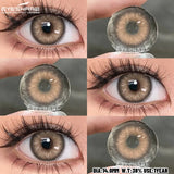 1 Pair Natural Colored Contact Lenses Gray Colorful Lenses Green Contact Yearly Blue Beautiful Pupils Brown Eyes Lenses