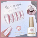 Popxstar 10ml Rainbow Purple Water Light Cat Magnetic Gel Nail Polish Shining Sliver-light Holographics Semi Permanent UV Gel