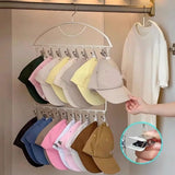 18 Clips Socks Drying Rack Large Capacity Stainless Steel Multi-clip Sock Drying Hanger Space Saving Windproof
