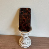 Retro Brown Amber Pattern Shockproof Protective Phone Cover Case for iPhone 17 16 15 14 13 12 11 Pro Max Plus Air